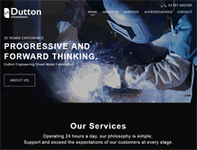 Tablet Screenshot of dutton-eng.co.uk